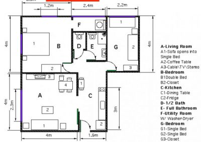 12 Shamai - Metric floor plan - option 2