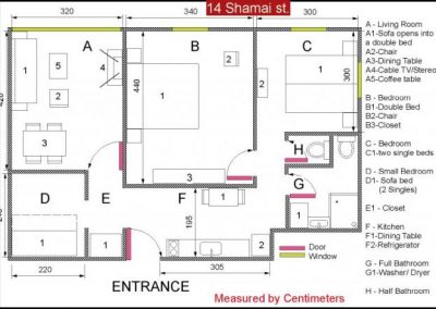 14 Shamai - Metric floor plan