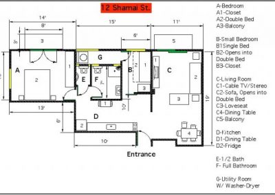 12 Shamai - Footage floor plan - option 1